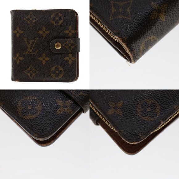 LOUIS VUITTON Monogram Compact Zip Wallet M61667 LV Auth 48893 - Picture 14 of 14